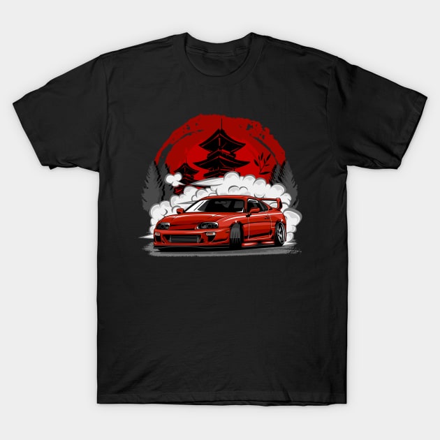 Toyota Supra Drift T-Shirt by JDM Boyz